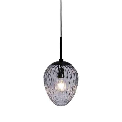 Halo Design Woods pendel, Ø20 cm, E27, røgfarvet glas