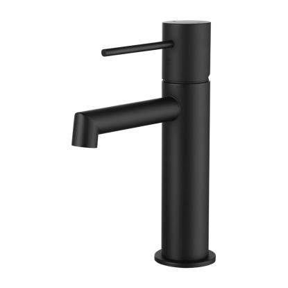 Danbad håndvaskarmatur inkl. push-open bundventil, H20 cm, mat sort