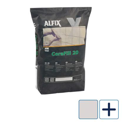 Alfix RustiqFuge CeraFill 20 klinkefuge, lys grå