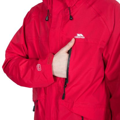 Trespass CORVO JACKET vindtæt regnjakke, herre, rød