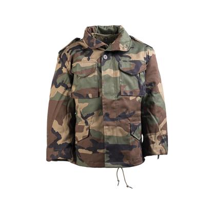 Mil-Tec M65 feltjakke til børn, woodland camo 
