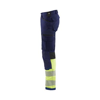 Blåkläder 1193 high vis buks 4-vejs stretch, marineblå/hi-vis gul