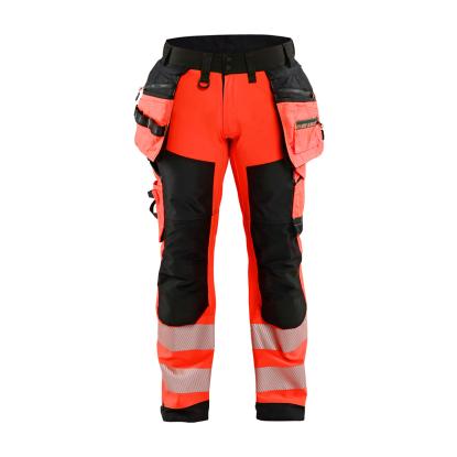 Blåkläder 1820 high vis softshell buks, hi-vis rød/sort