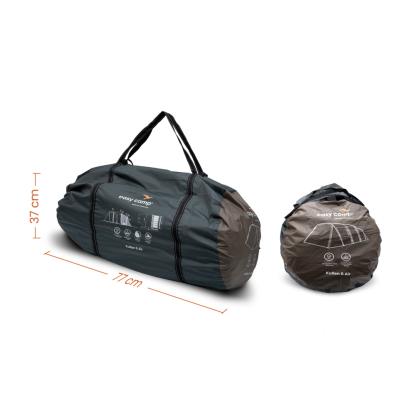 easy camp Kullen 6 Air tunneltelt til 6 personer, brun