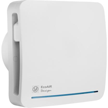 Thermex Ecoair Design centrifugalventilator med hygrostat, 158 x 158 mm
