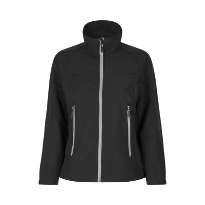 ID 0869 softshelljakke, performance, dame, sort