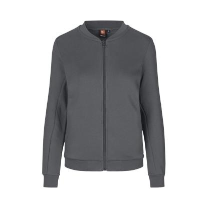 ID PRO Wear 0367 sweat cardigan, dame, silver grey
