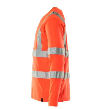 MASCOT SAFE CLASSIC T-shirt, langærmet, hi-vis rød