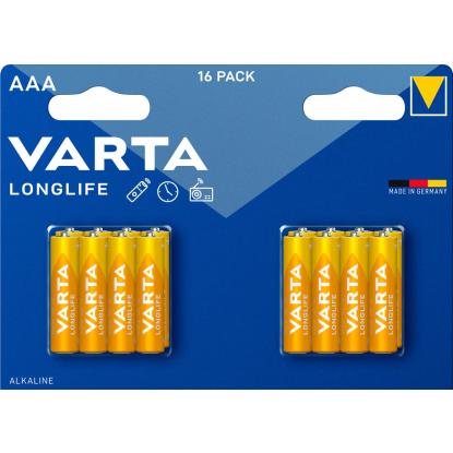 Varta longlife batterier AAA - 16 stk.