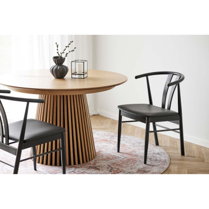 Artenara spisebordsstol, eg, sort