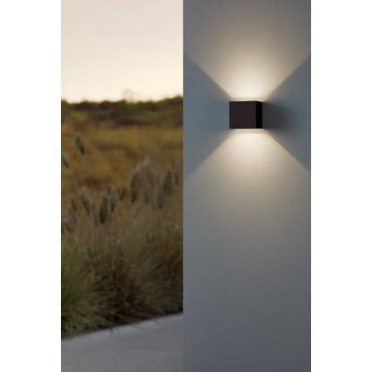 EGLO CALPINO udendørs LED væglampe, 10,5 x 10,5 cm, IP54, antracit