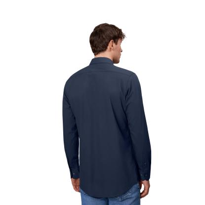 Seven Seas S51 hybridskjorte, slim, navy