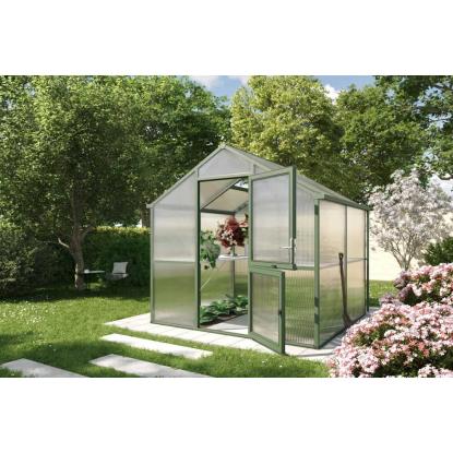 KGT Iris II drivhus, grangrøn, 5,06 m²