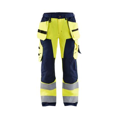 Blåkläder 7156 dame high vis buks med værktøjslommer, hi-vis gul/marineblå