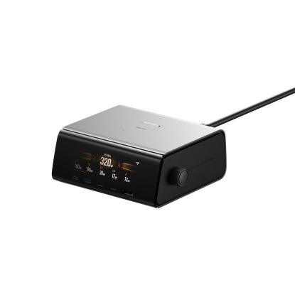 EcoFlow Rapid Pro bordoplader til Rapid Pro powerbanks med 4 x USB-C og 1 x USB-A, 320 W