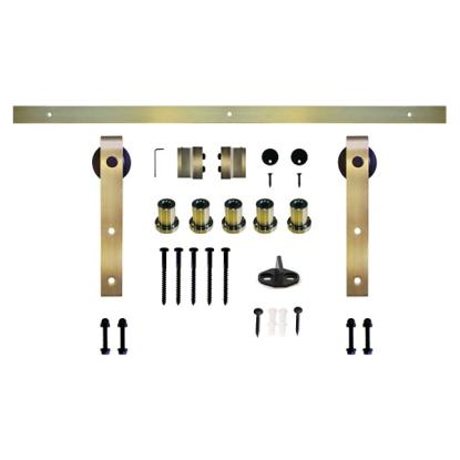 SVALK Retro skydedørsbeslagssæt inkl. 2 meter skinne, antik bronze