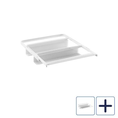 Classic by Elfa udtræksbar skoopbevaring mesh, hvid, 40 cm