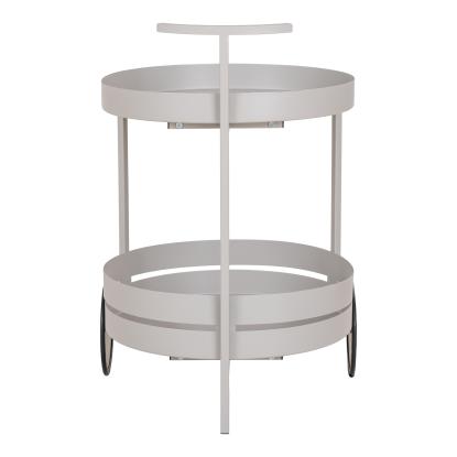 Barvogn, stål, cool grey, 2 hylder, 40x49,5x61 cm
