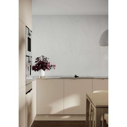 Fibo Stone vådrumspanel med 60 x 240 cm fliselook, 10 x 600 x 2400 mm, bright marble high gloss