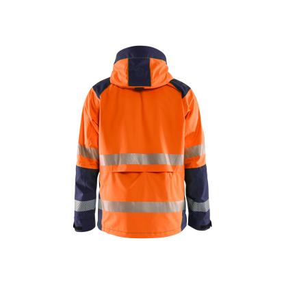 Blåkläder 4435 high vis skaljakke, hi-vis orange/marineblå