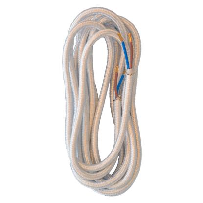 E-Line stofledning, 2 x 0,75 mm², hvid - 5 meter