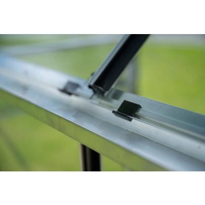Halls Icon 6 drivhus 6,1 m², alu, 3 mm hærdet glas