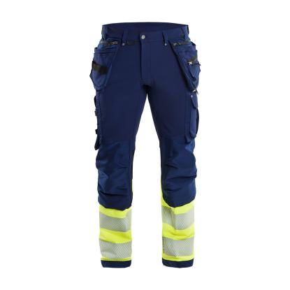 Blåkläder 1993 high vis buks 4-vejs stretch, marineblå/hi-vis gul
