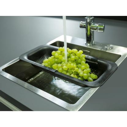 WENKO Kitchen Sivo skyllekurv til vask, justerbar 37-50 cm