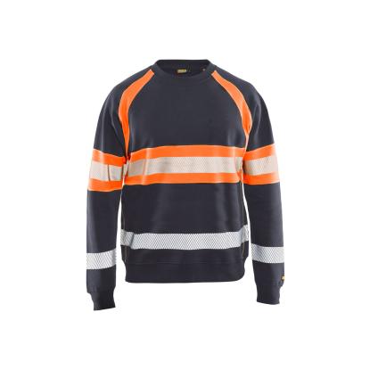 Blåkläder 3359 high vis sweatshirt, mellemgrå/hi-vis orange