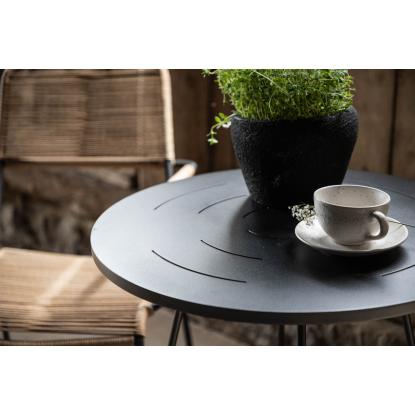 Venture Design Bacong cafébord, sort, Ø60 cm