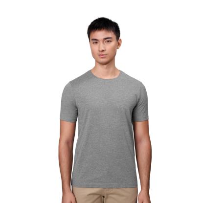 ID 0594 Stretch T-shirt, komfort, grå melange