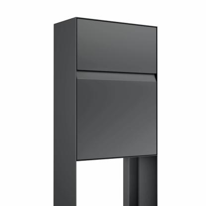 Bravios Leon postkasse med stander, antracit
