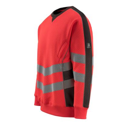 MASCOT SAFE SUPREME Wigton sweatshirt, hi-vis rød/mørk antracit