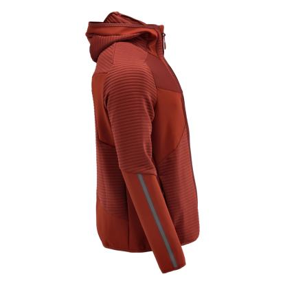 MASCOT CUSTOMIZED fleece hættetrøje med lynlås, efterårsrød