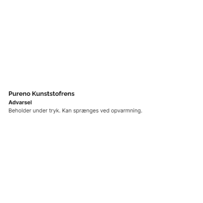 Pureno Kunststofrens - 500 ml