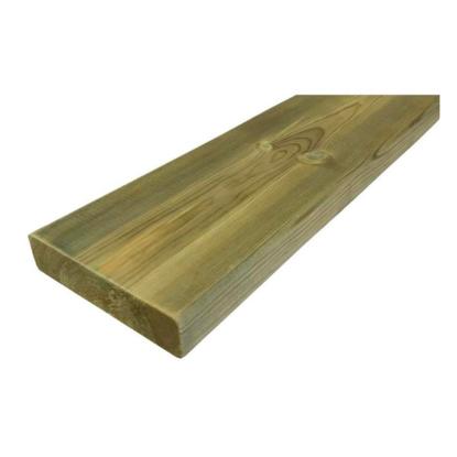Frøslev Select terrassebræt med afrundede kanter, 32 x 125 x 4800 mm, grøn trykimprægneret fyr