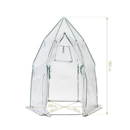 Westmann Olive overvintringstelt/drivhus, PE-folie, hvid, 183 x 160 x 160 cm