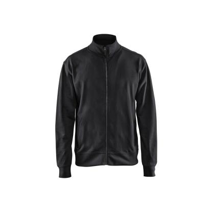 Blåkläder 3371 sweatshirt full zip, sort