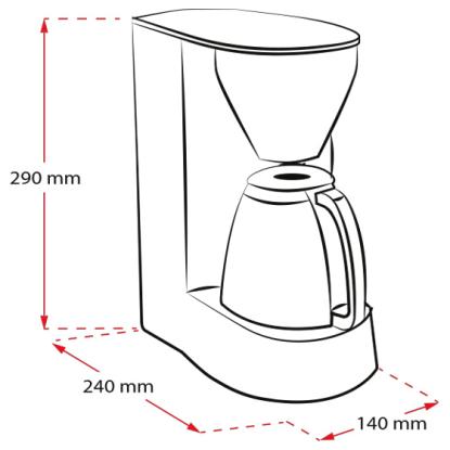 Melitta Single 5 kaffemaskine, 5 kopper