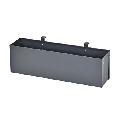 Westmann Planum plantekasse til renovationsskjul, stål, antracitgrå, 20 x 50 x 12 cm
