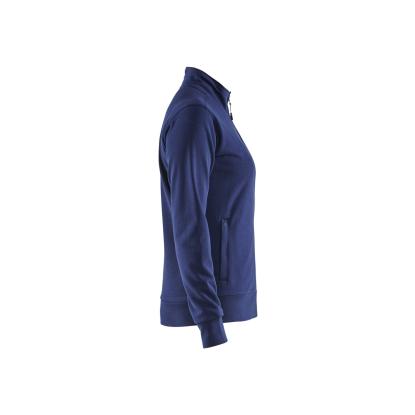 Blåkläder 3372 dame sweatshirt full zip, marineblå