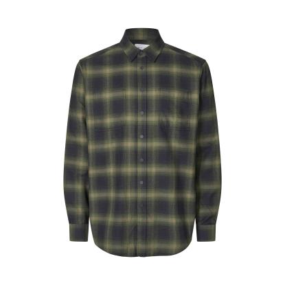 Seven Seas S64 Flannel skjorte, unisex, oliven