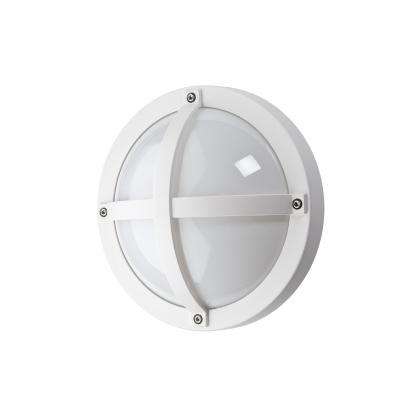 SG Armaturen Solo 1100 LED væglampe med skumringsrelæ, Ø27 cm, IP65, hvid