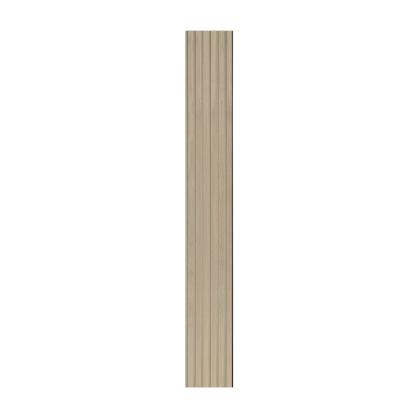 I-Wood Medio+ Original akustikpanel, hvid olieret, beige filt og sort kerne, egefiner, 17 x 300 mm