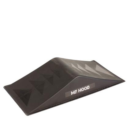 My Hood rampe double, sort, polypropylen - 81 x 39 x 15 cm