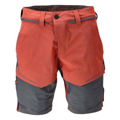 MASCOT CUSTOMIZED arbejdsshorts, efterårsrød/stengrå