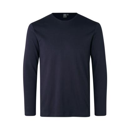 ID 0518 Interlock T-shirt med lange ærmer, navy