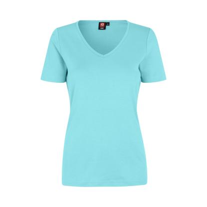 ID 0506 Interlock T-shirt med v-hals, dame, mint