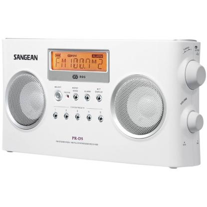 Sangean PRD5 radio, hvid