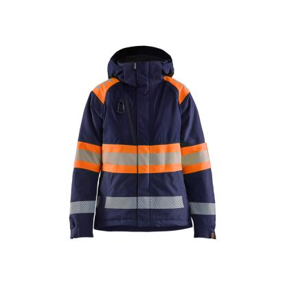 Blåkläder 4470 dame high vis vinterjakke, marineblå/hi-vis orange